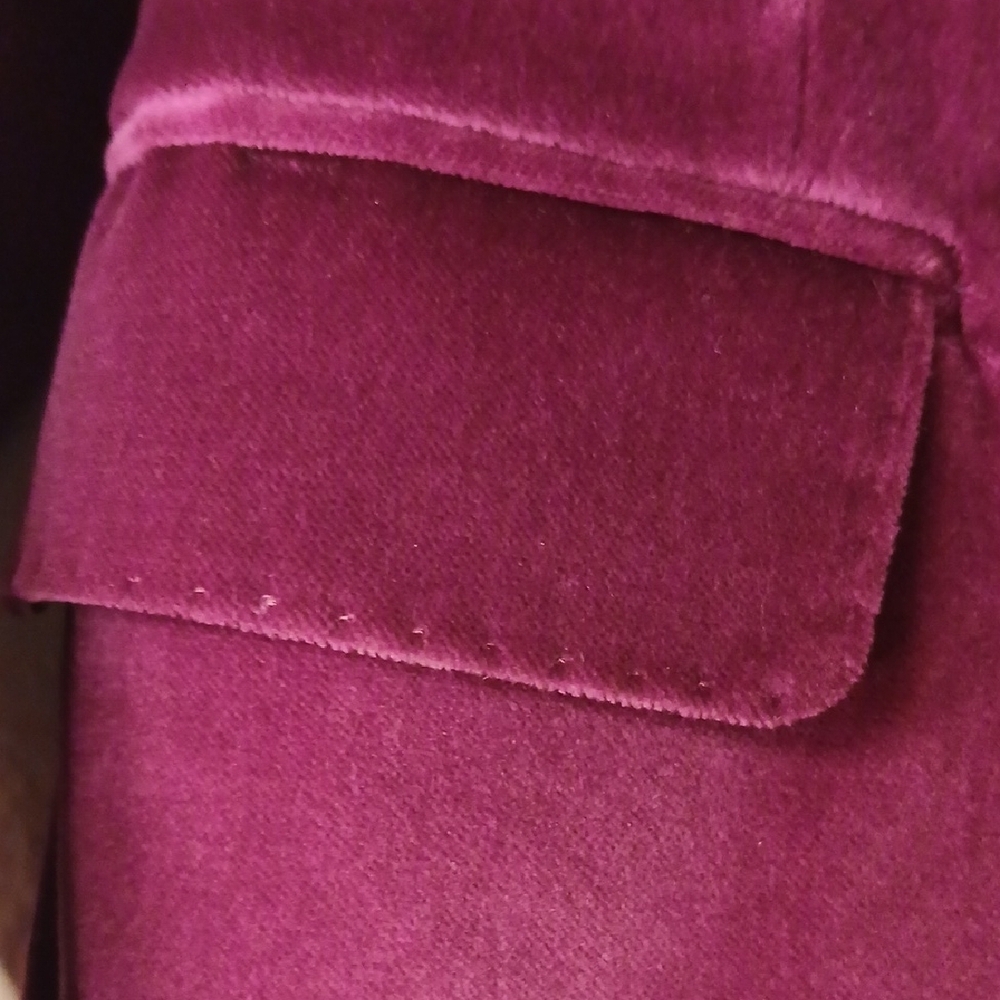 Tagliatore Women's Blazer in Deep Purple Velvet - Picture 13 of 14